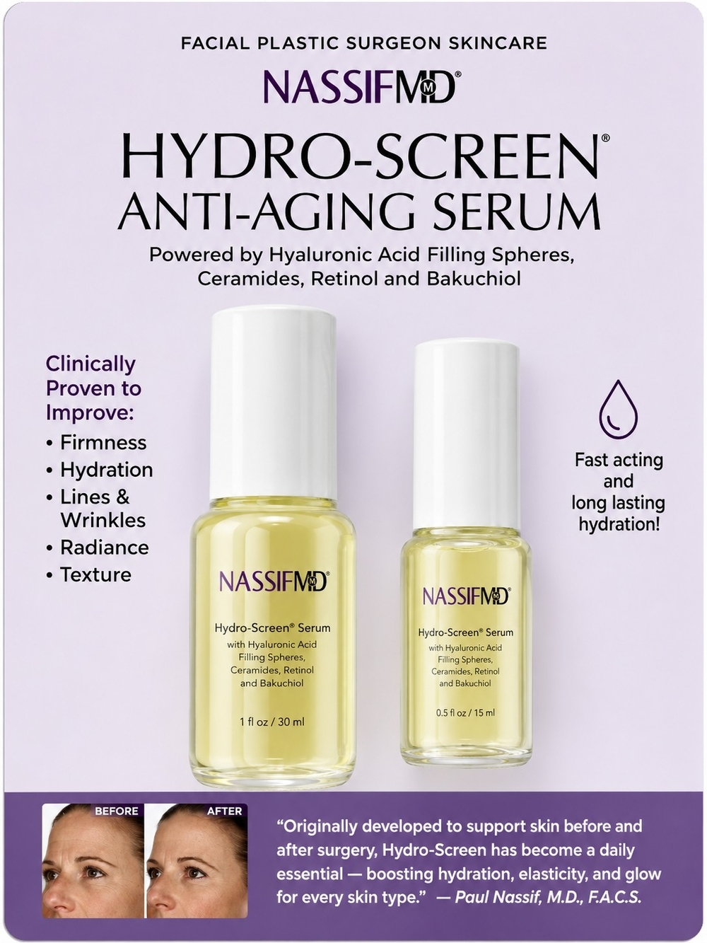 Hydro-Screen Anti-Aging Serum — Yellow Hydration Serum